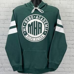 My Hero Academia Crunchyroll Hoodie XL X-Large Green Plus Ultra Anime Pullover